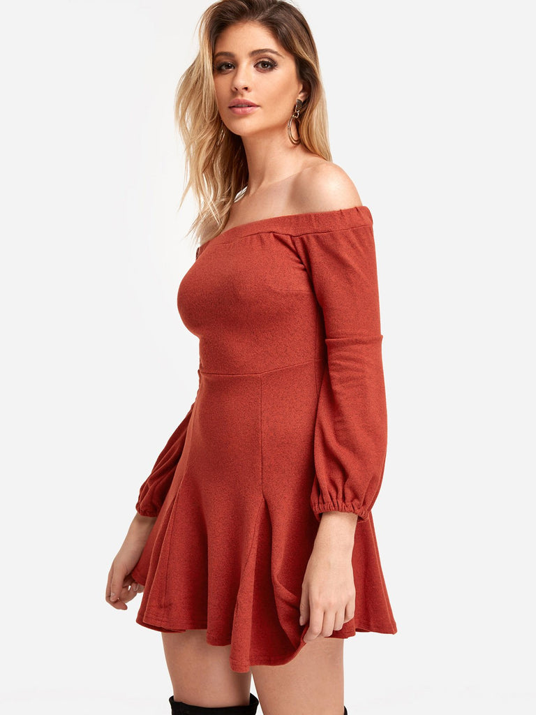 Short Yellow Dress With Long Sleeves