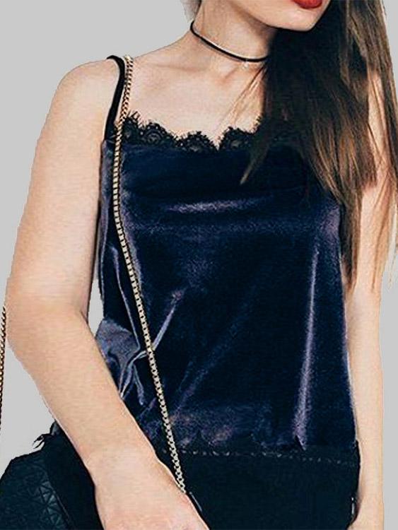 Ladies Navy Blue Camis
