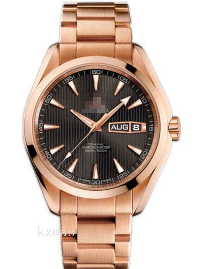 Inexpensive Stylish Rose Gold 18 mm Watch Band 231.50.43.22.06.001_K0017588