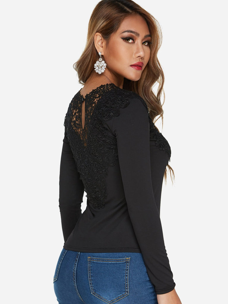 Womens Black T-Shirts