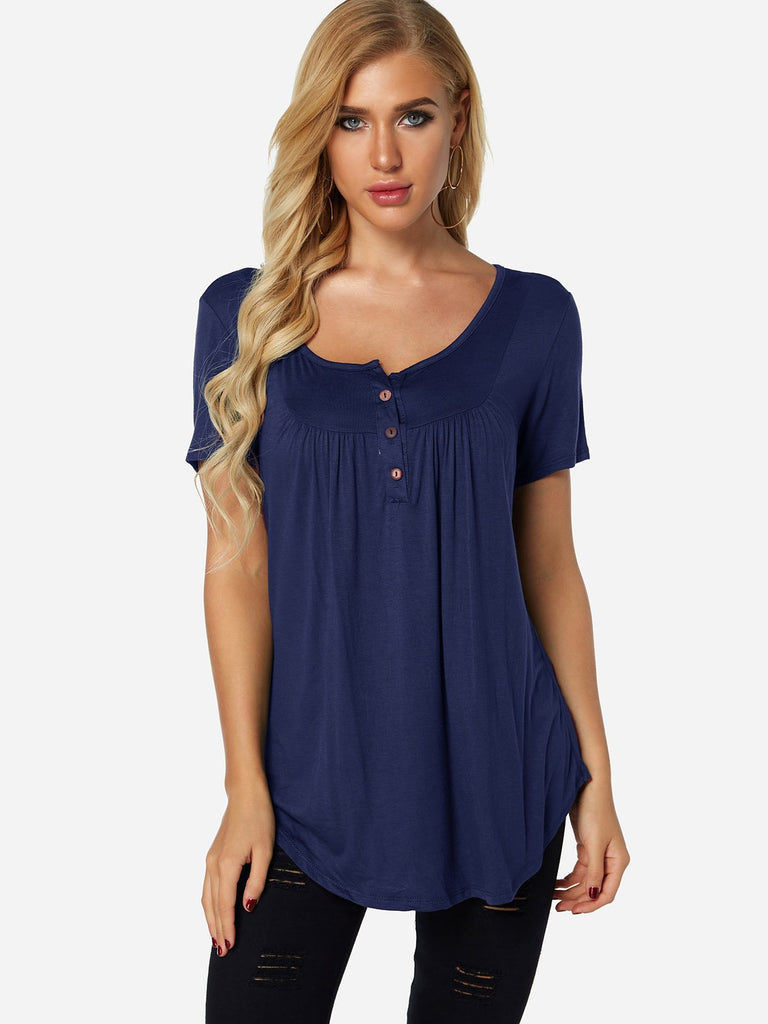 Ladies Navy T-Shirts