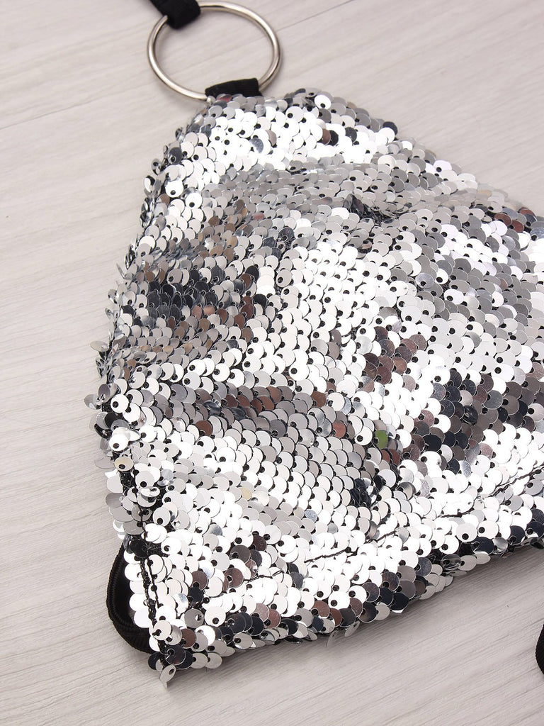 Ladies Silver Bikinis
