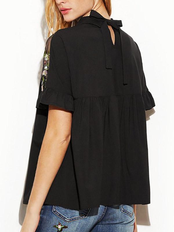 Womens Black Blouses
