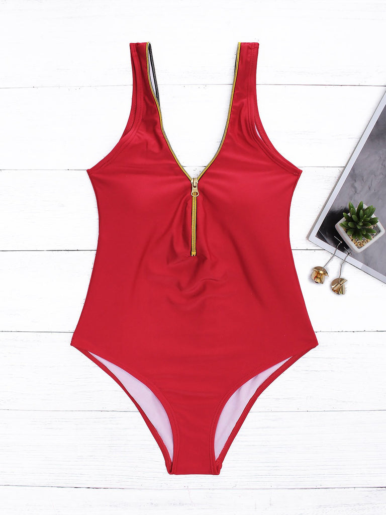Ladies Sleeveless One-Pieces Swimsuits