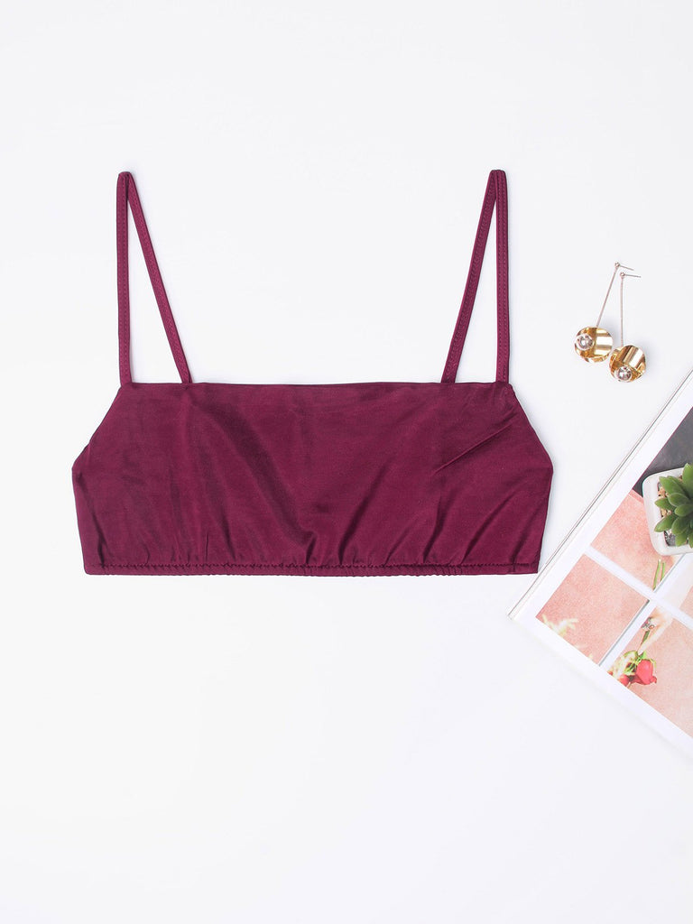 High Halter Bikini Top