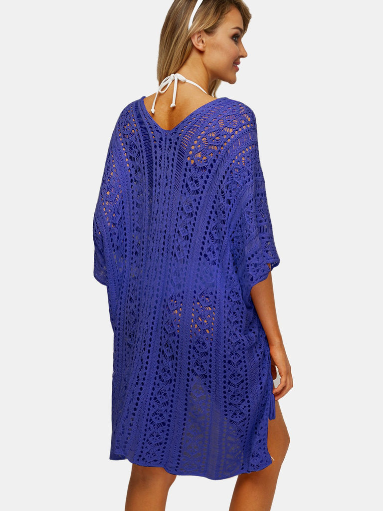 Womens Purple Cover-Ups