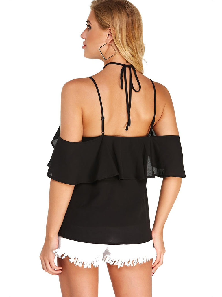 Womens Black Blouses
