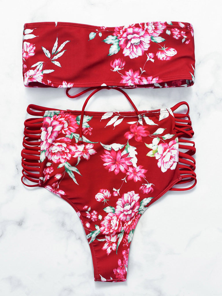 Womens Red Bikinis