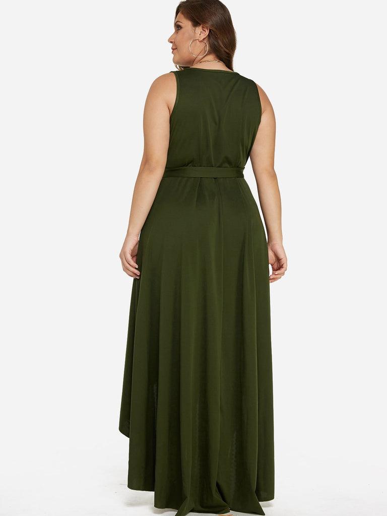 Womens Army Green Plus Size Dresses