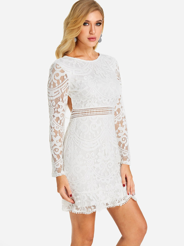 Ladies White Mini Dresses