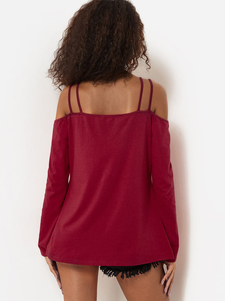 Womens Burgundy T-Shirts