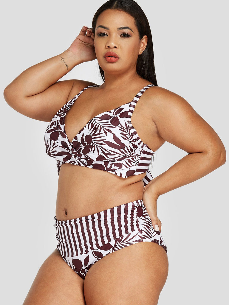 Ladies Sleeveless Plus Size Swimwear