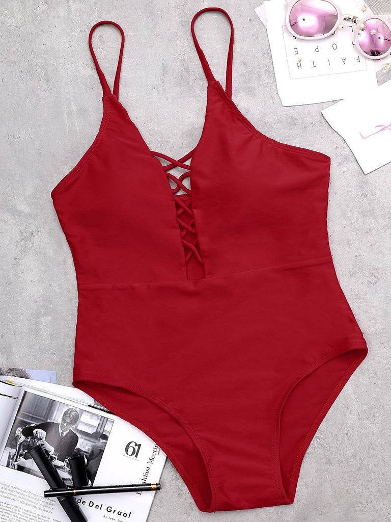 Ladies V-Neck One-Pieces