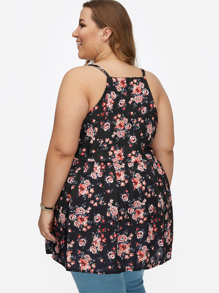 Womens Floral Plus Size Tops