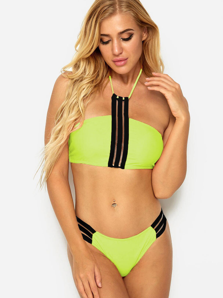 Womens Sleeveless Bikini Set Swimwear