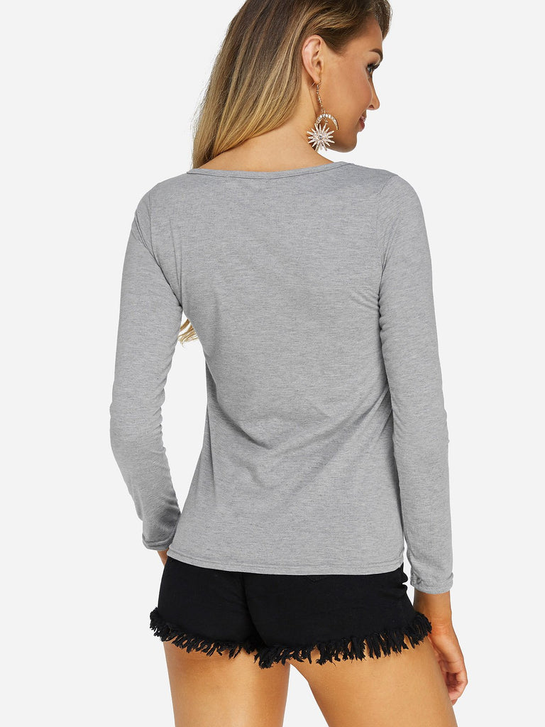Womens Grey T-Shirts