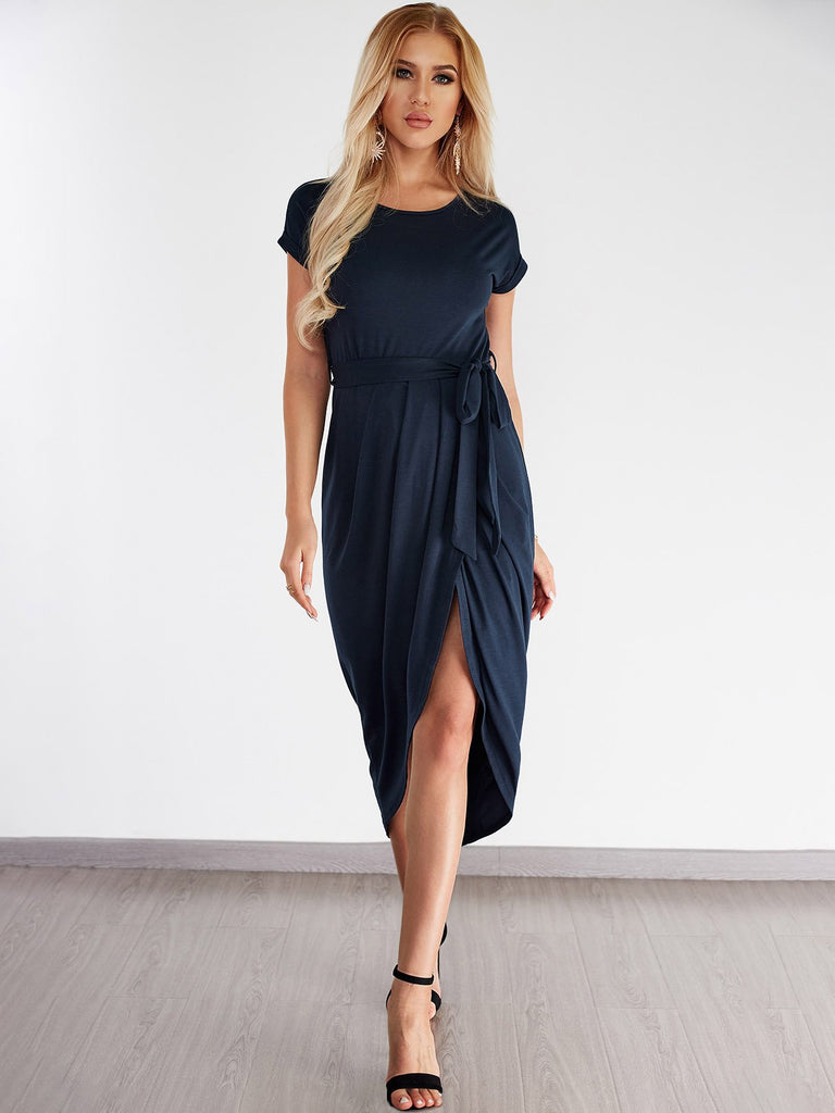 Ladies Navy Casual Dresses