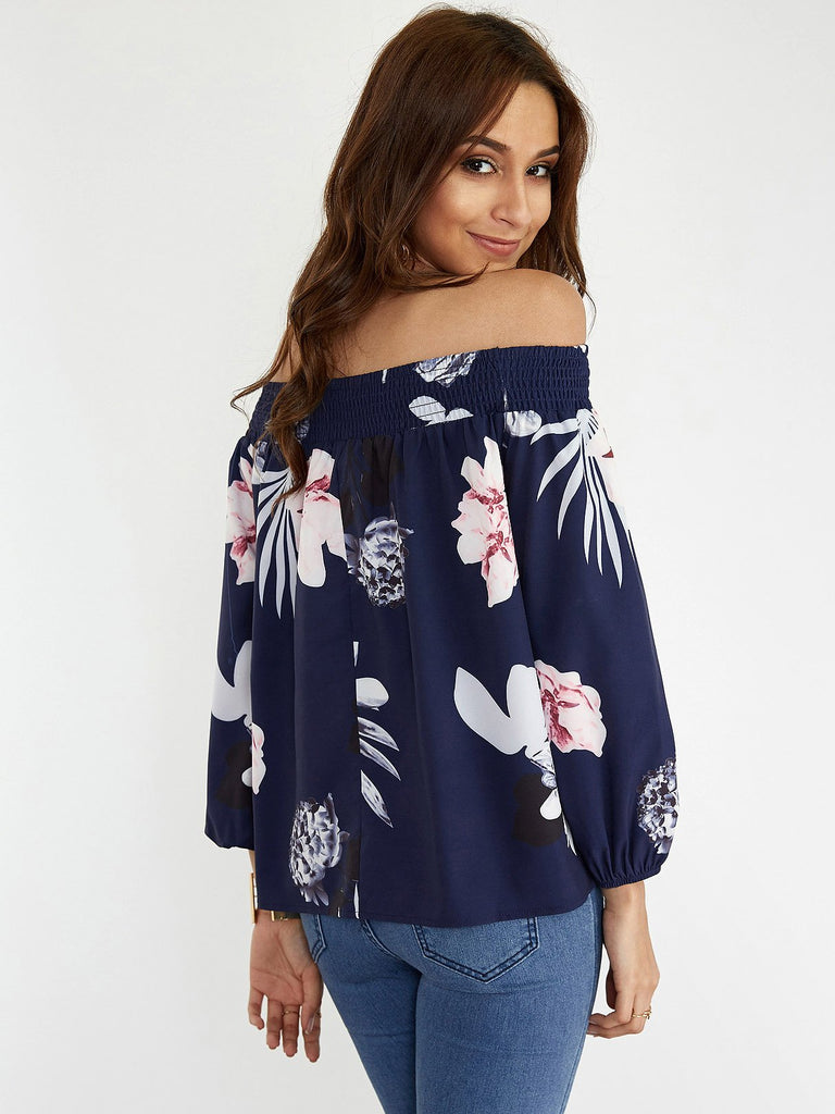 Womens Navy Blouses