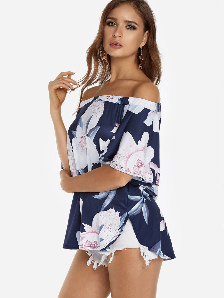 Ladies Navy Blouses
