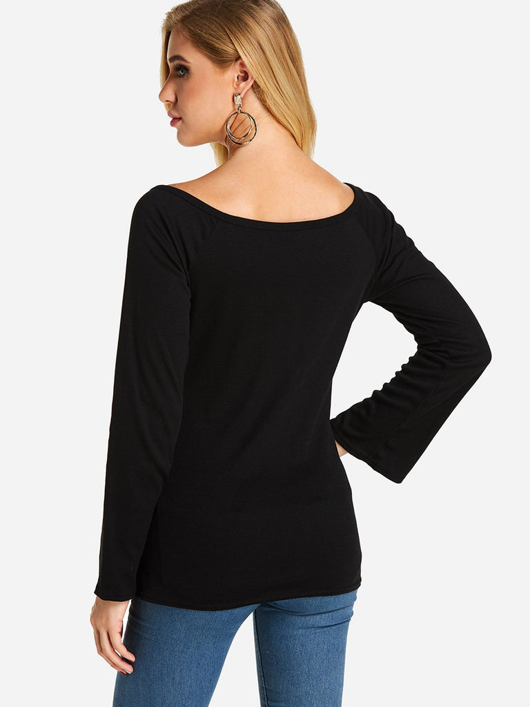 Womens Black T-Shirts