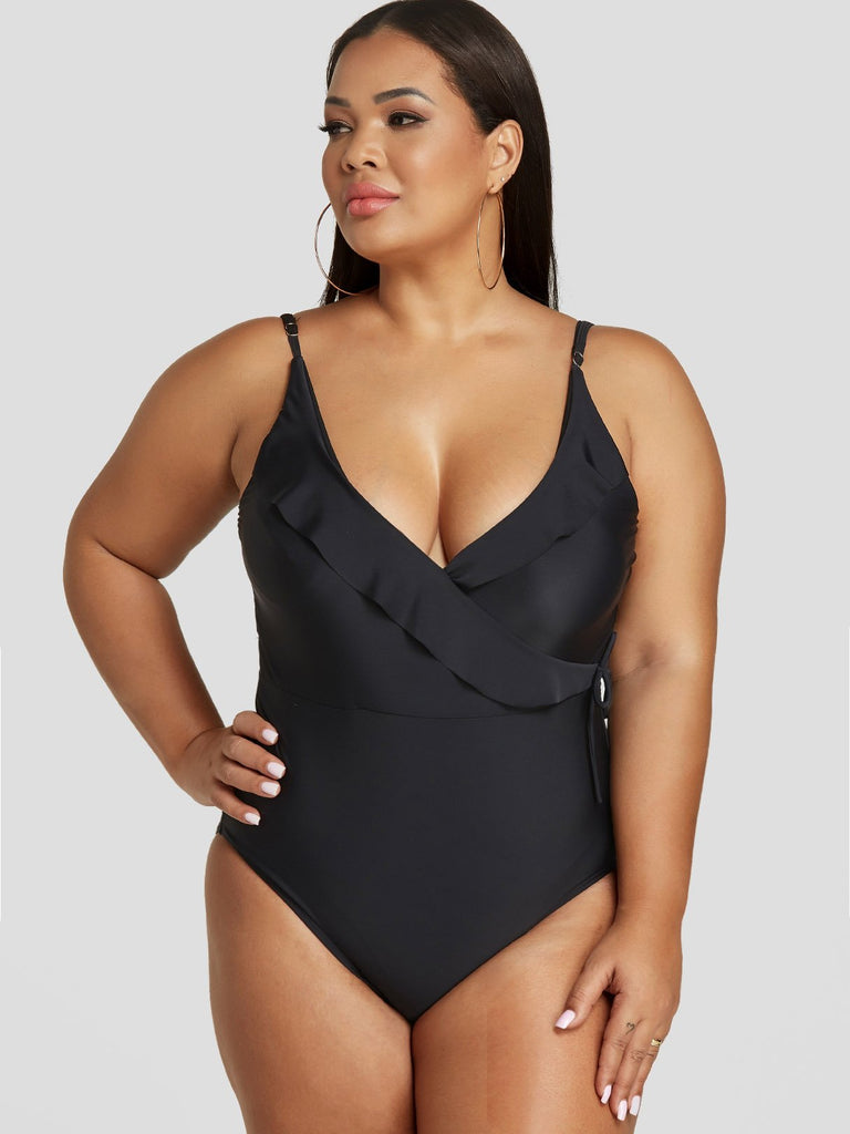 Plus Size Womens High Waisted Bikini