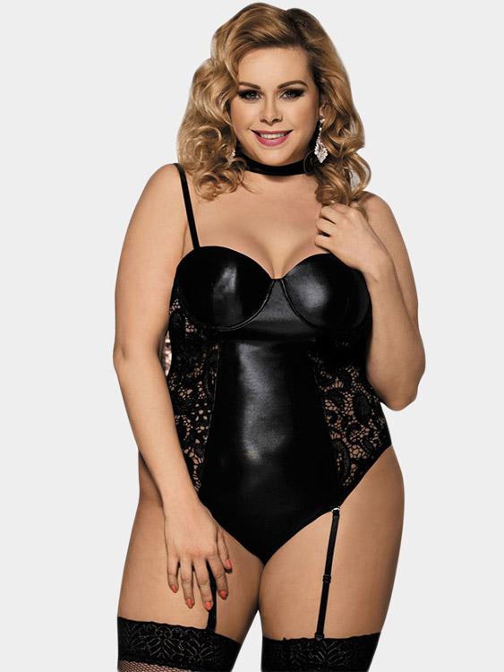 Ladies Black Plus Size Intimates