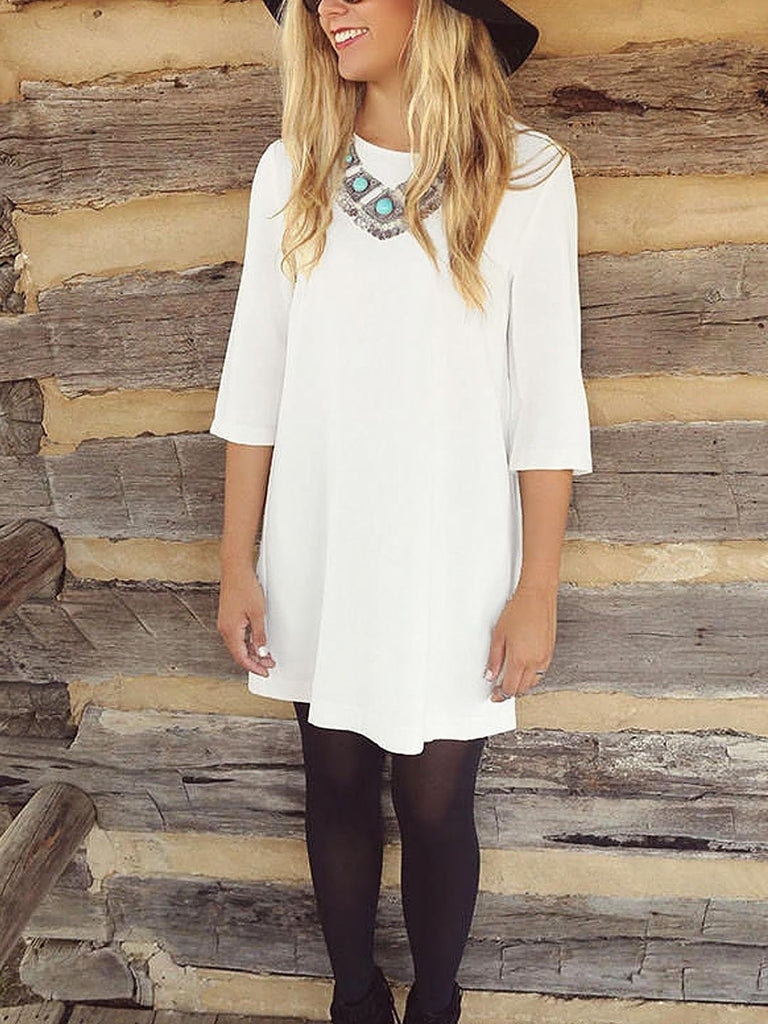 Ladies White Mini Dresses