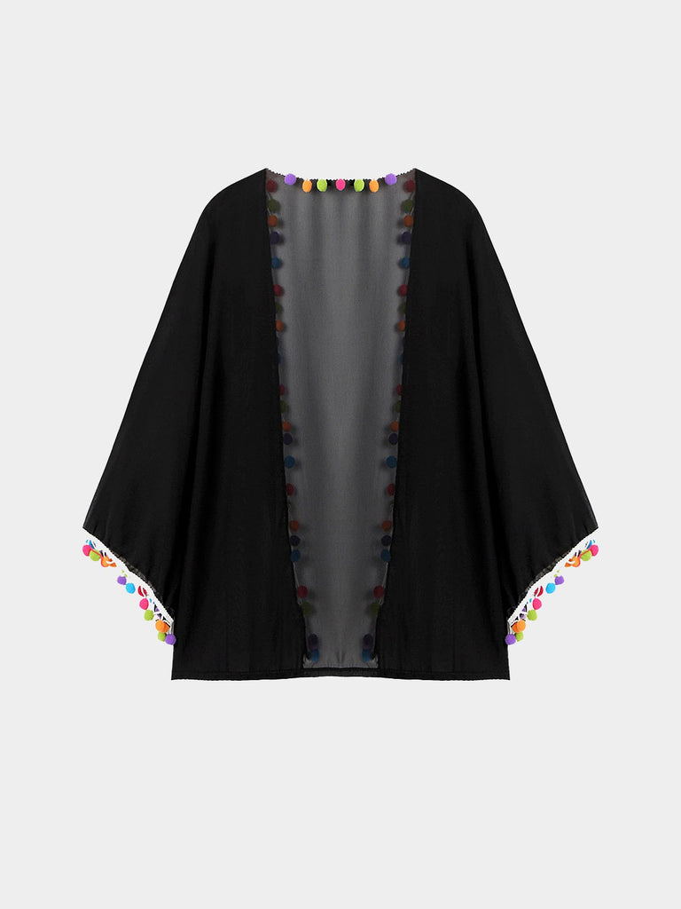 Womens Black Cover-Ups