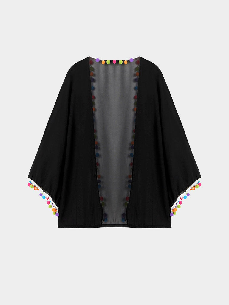 Womens Black Cover-Ups