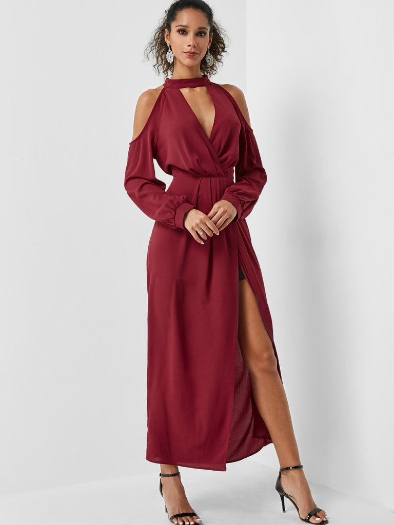 Ladies Long Sleeve Maxi Dress
