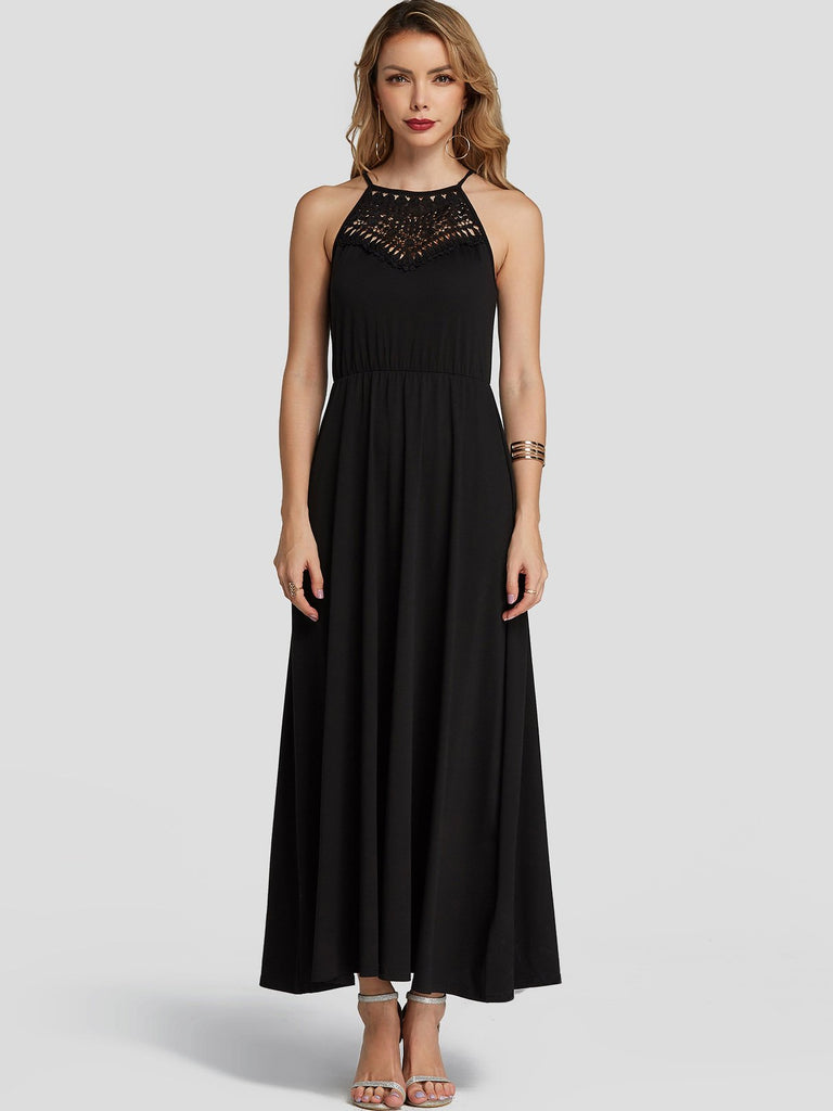 Womens Black Maxi Dresses