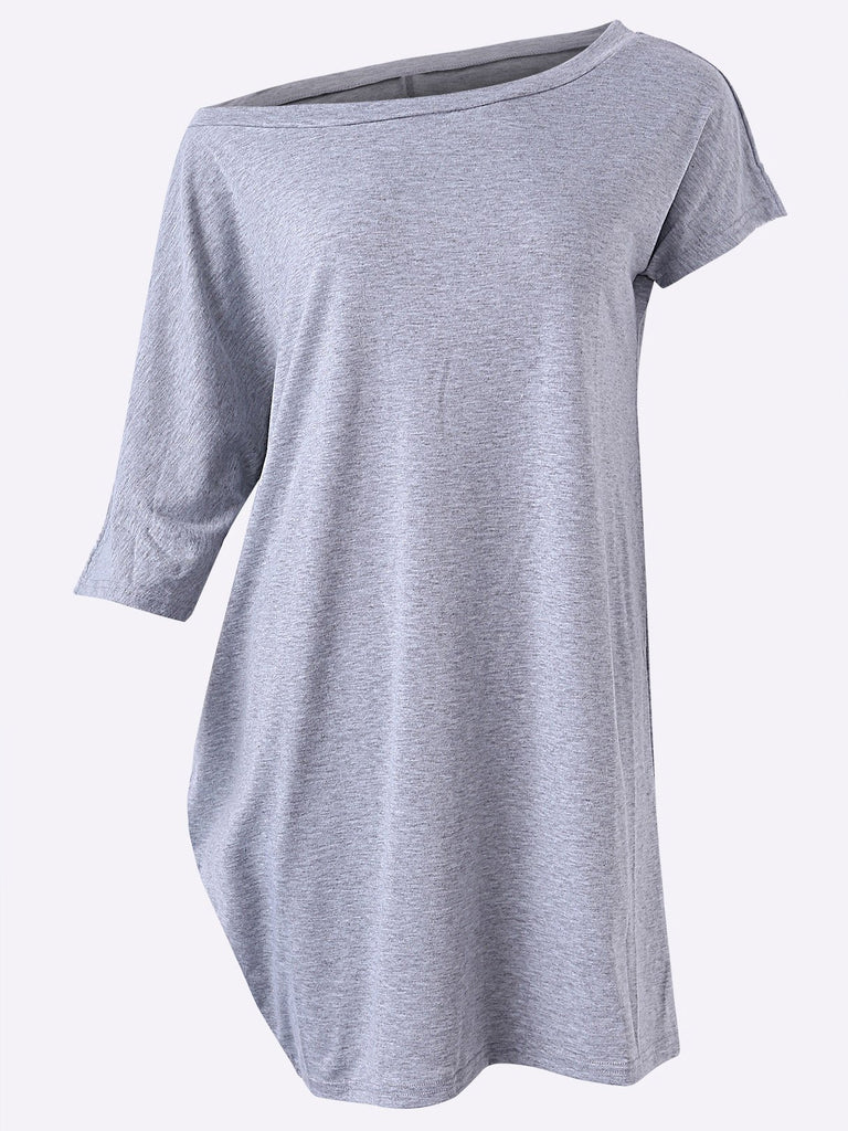 Ladies Grey Shirt Dresses