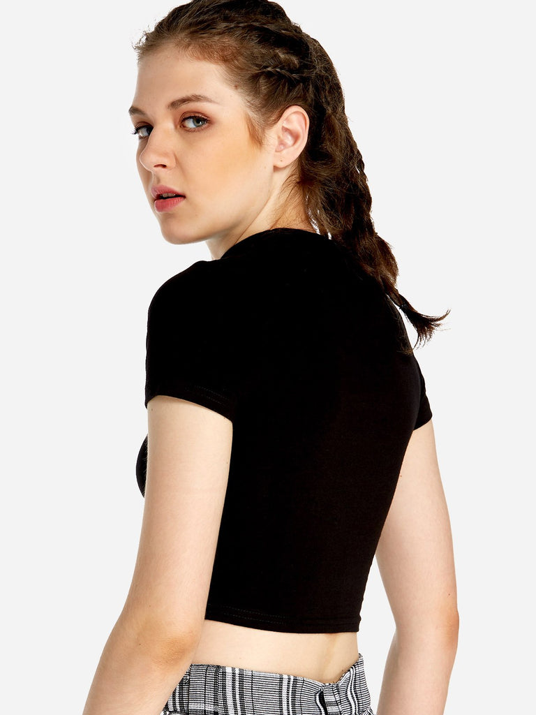 Womens Black T-Shirts