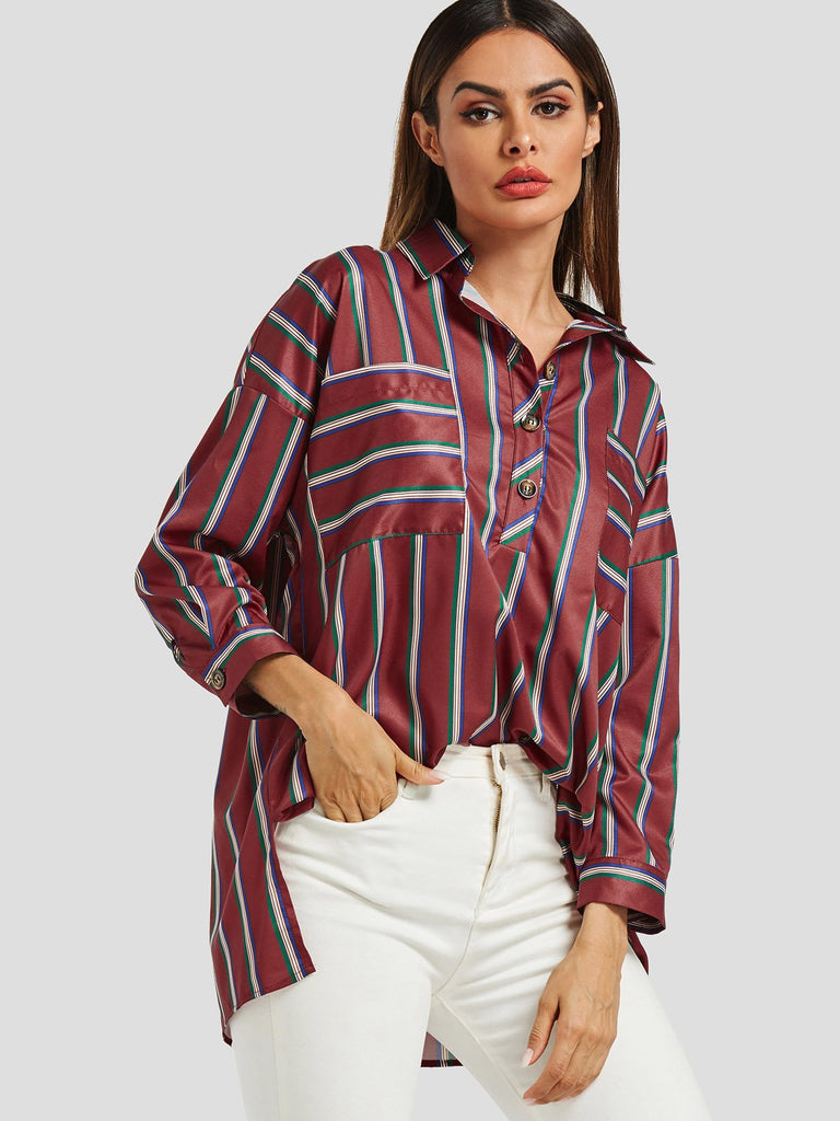 Ladies Burgundy Blouses
