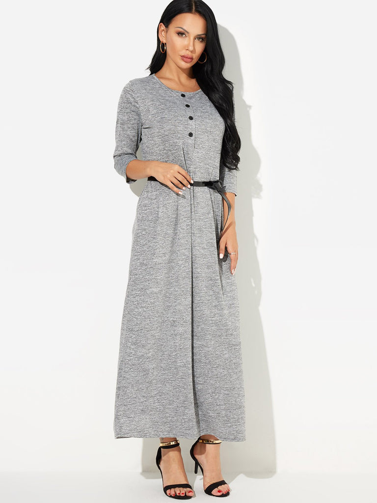 Ladies Grey Maxi Dresses