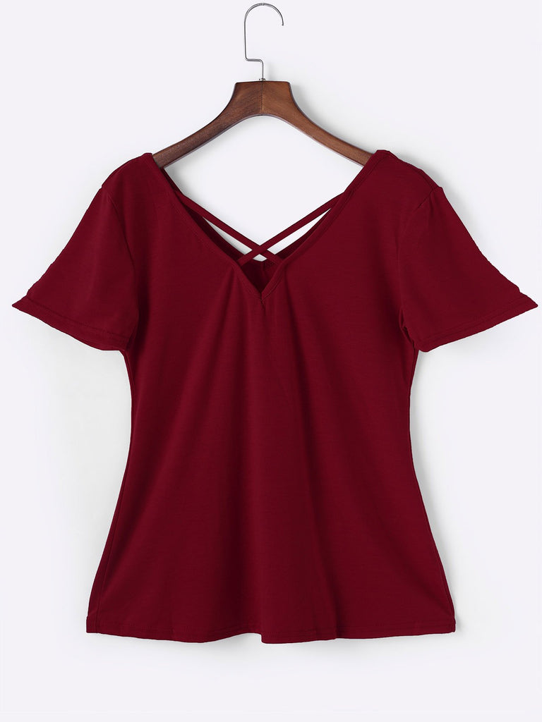 Womens Red T-Shirts