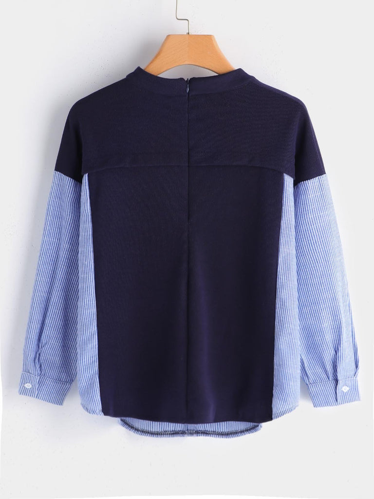 Womens Blue Plus Size Tops