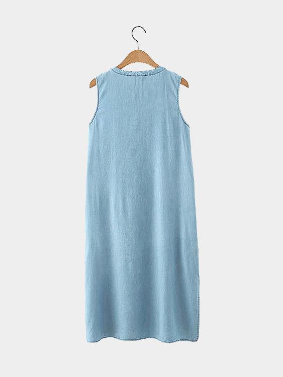 Womens Blue Midi Dresses