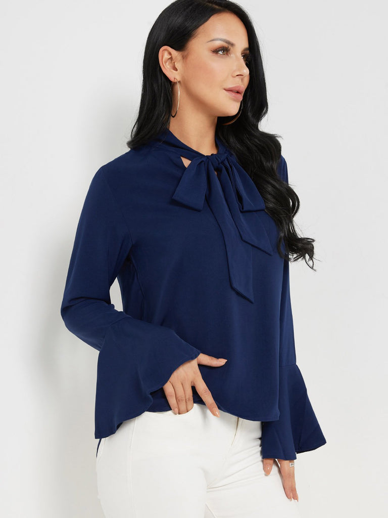 Ladies Sleeveless Blouses With Collar