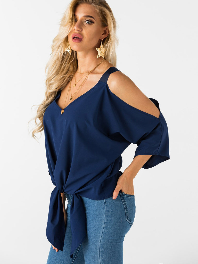 Ladies Navy T-Shirts