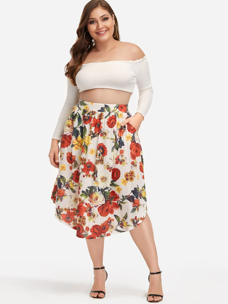 Plus Size Stretchy Bell Bottoms