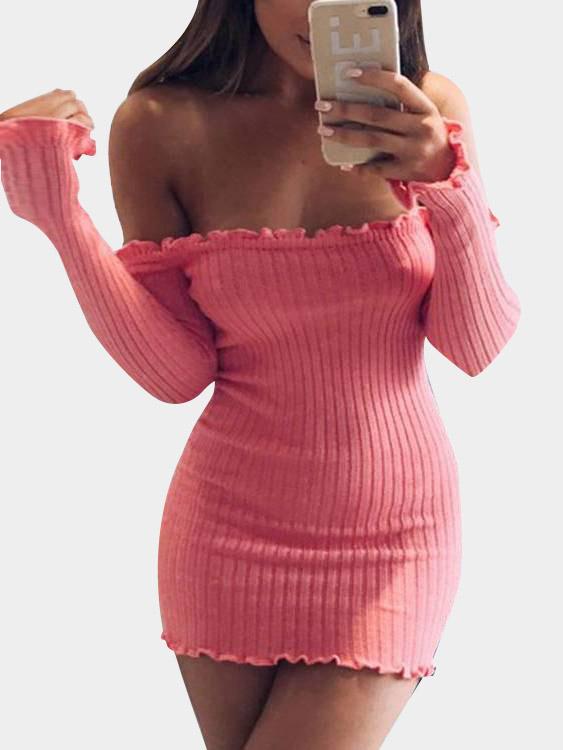 Womens Pink Mini Dresses