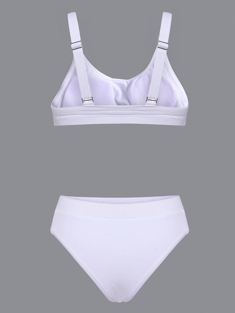 Ladies White Bikinis