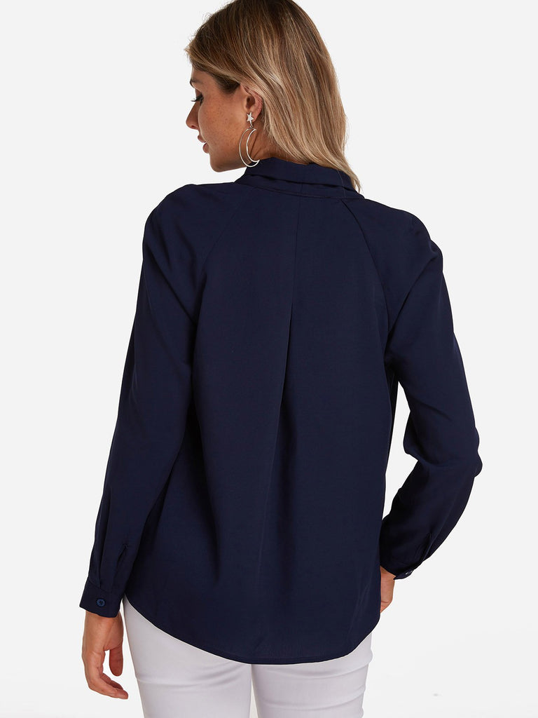 Womens Navy Blouses