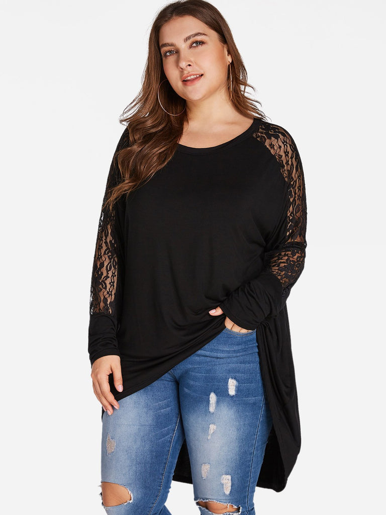 Ladies Long Sleeve Plus Size Tops