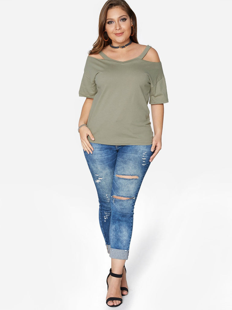 Womens White Plus Size Tops