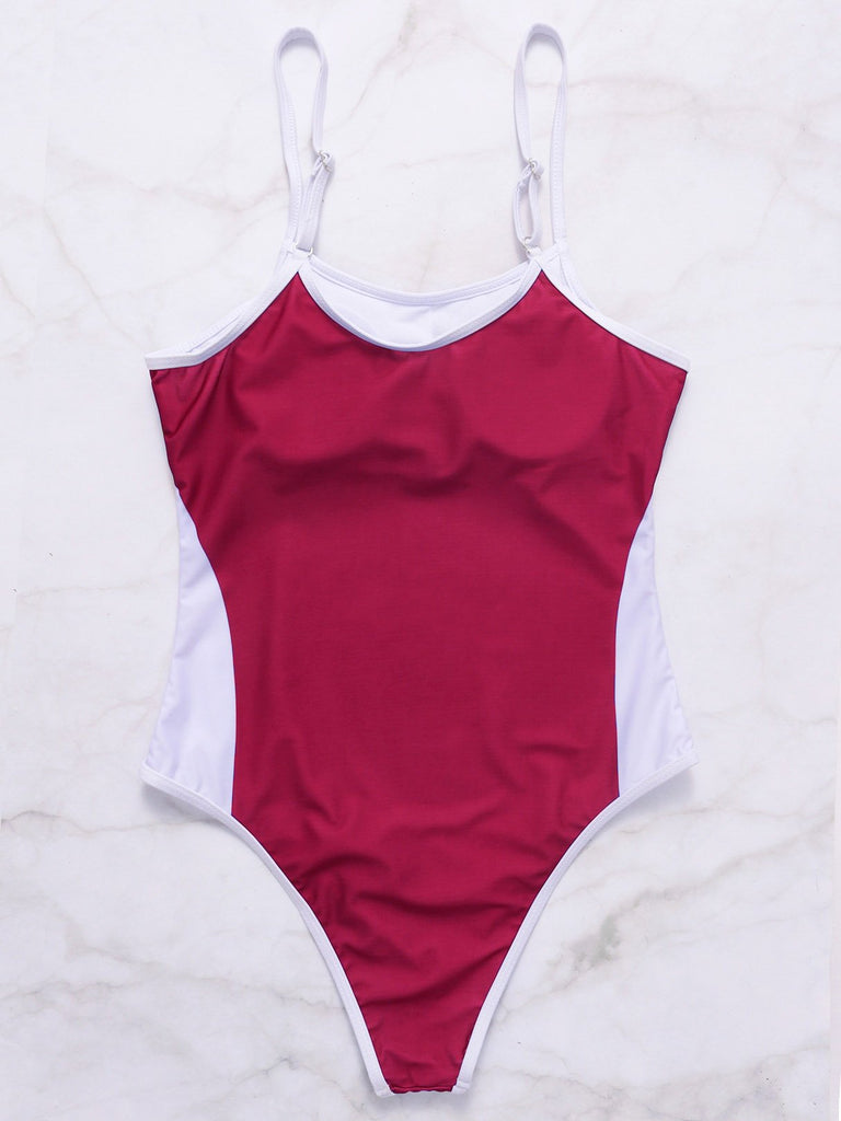 Womens Burgundy One-Pieces