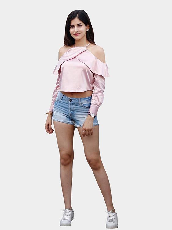 Womens Light Pink Blouses