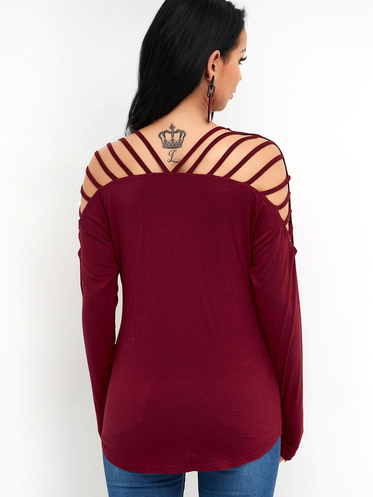 Womens Burgundy T-Shirts