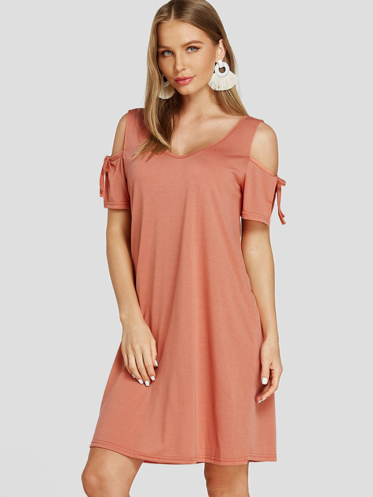 Womens Short Sleeve Casual Dresses